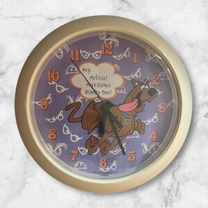 Vintage 1999 Hanna Barbara‎ Scooby Doo Battery Wall Clock